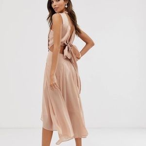 ASOS midi dress in satin